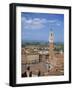 Mangia Tower and Buildings around the Piazza Del Campo in Siena, Tuscany, Italy-Lightfoot Jeremy-Framed Photographic Print