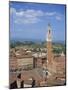 Mangia Tower and Buildings around the Piazza Del Campo in Siena, Tuscany, Italy-Lightfoot Jeremy-Mounted Photographic Print