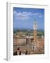 Mangia Tower and Buildings around the Piazza Del Campo in Siena, Tuscany, Italy-Lightfoot Jeremy-Framed Photographic Print