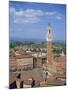 Mangia Tower and Buildings around the Piazza Del Campo in Siena, Tuscany, Italy-Lightfoot Jeremy-Mounted Photographic Print