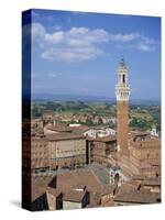 Mangia Tower and Buildings around the Piazza Del Campo in Siena, Tuscany, Italy-Lightfoot Jeremy-Stretched Canvas