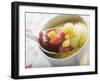 Mango Cream with Strawberries and Icing Sugar-Foodcollection-Framed Photographic Print