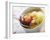 Mango Cream with Strawberries and Icing Sugar-Foodcollection-Framed Photographic Print