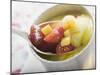 Mango Cream with Strawberries and Icing Sugar-Foodcollection-Mounted Photographic Print