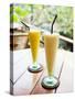 Mango Fruit Juice at Breakfast in a Cafe in Ubud, Bali, Indonesia, Southeast Asia, Asia-Matthew Williams-Ellis-Stretched Canvas