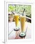 Mango Fruit Juice at Breakfast in a Cafe in Ubud, Bali, Indonesia, Southeast Asia, Asia-Matthew Williams-Ellis-Framed Photographic Print