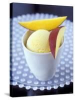 Mango & Lemon Ice Cream in a Tub-Jean Cazals-Stretched Canvas