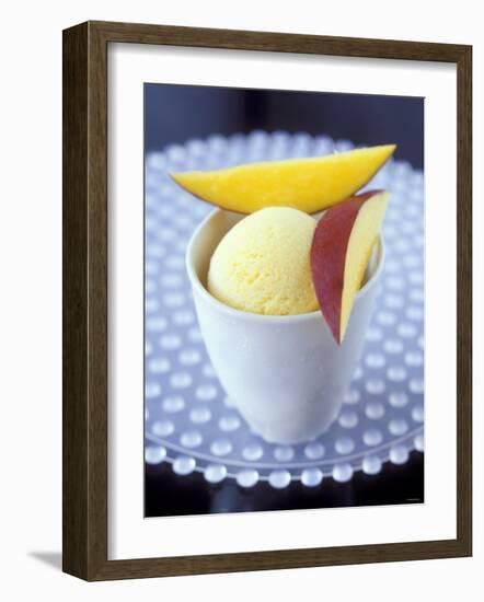 Mango & Lemon Ice Cream in a Tub-Jean Cazals-Framed Photographic Print