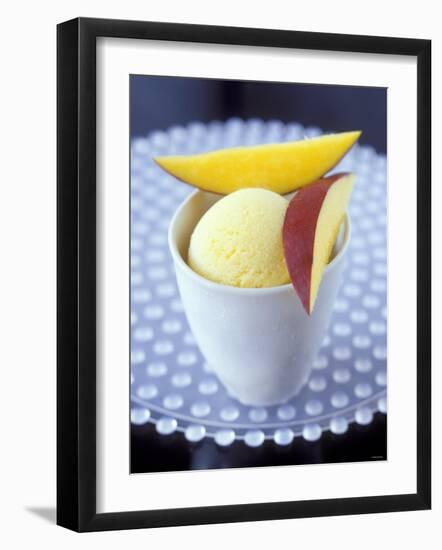 Mango & Lemon Ice Cream in a Tub-Jean Cazals-Framed Photographic Print