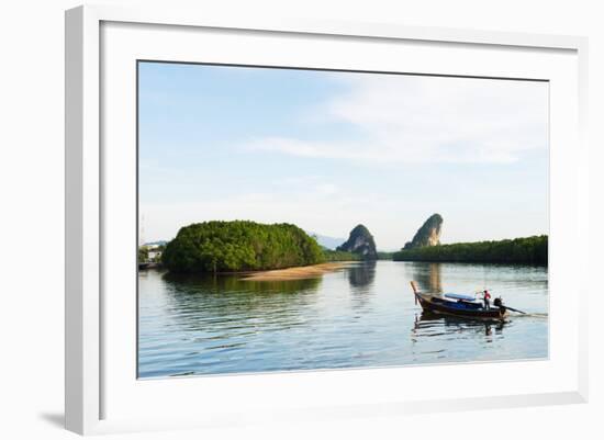 Mangrove Forest on Krabi Estuary, Krabi, Thailand, Southeast Asia, Asia-Christian Kober-Framed Photographic Print