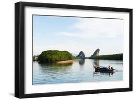 Mangrove Forest on Krabi Estuary, Krabi, Thailand, Southeast Asia, Asia-Christian Kober-Framed Photographic Print