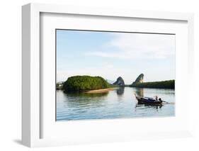 Mangrove Forest on Krabi Estuary, Krabi, Thailand, Southeast Asia, Asia-Christian Kober-Framed Photographic Print