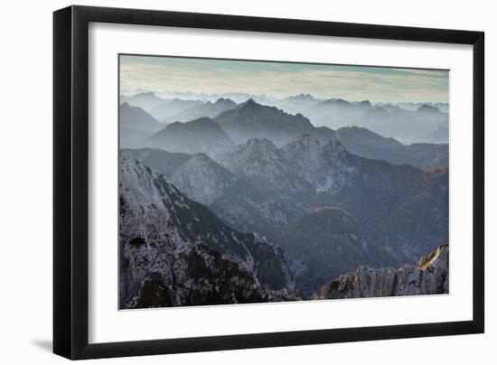 Mangrt Pass, Slovenia..-David Baker-Framed Photographic Print