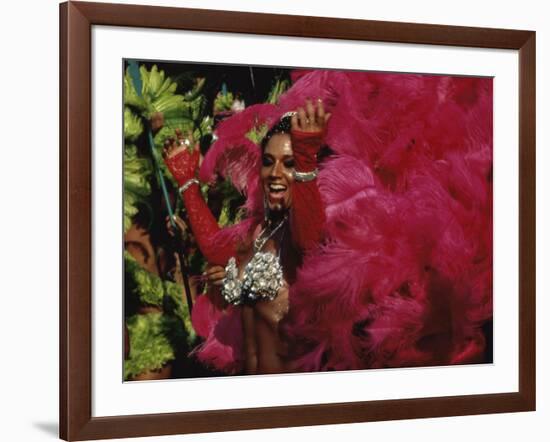 Mangulera Samba Dancer, Rio Carnaval Rio de Janiero, Brazil-null-Framed Photographic Print