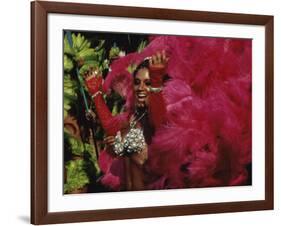 Mangulera Samba Dancer, Rio Carnaval Rio de Janiero, Brazil-null-Framed Photographic Print