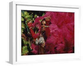Mangulera Samba Dancer, Rio Carnaval Rio de Janiero, Brazil-null-Framed Photographic Print