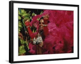 Mangulera Samba Dancer, Rio Carnaval Rio de Janiero, Brazil-null-Framed Photographic Print