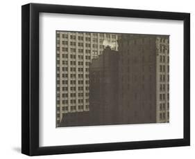 Manhatta - Skyscrapers in Shadows, Negative date: 1920-Charles Sheeler-Framed Art Print