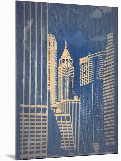 Manhattan 1-NaxArt-Mounted Art Print