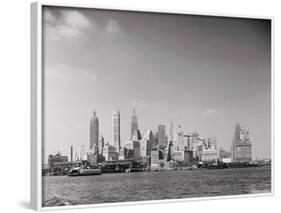 Manhattan across River-Philip Gendreau-Framed Photographic Print