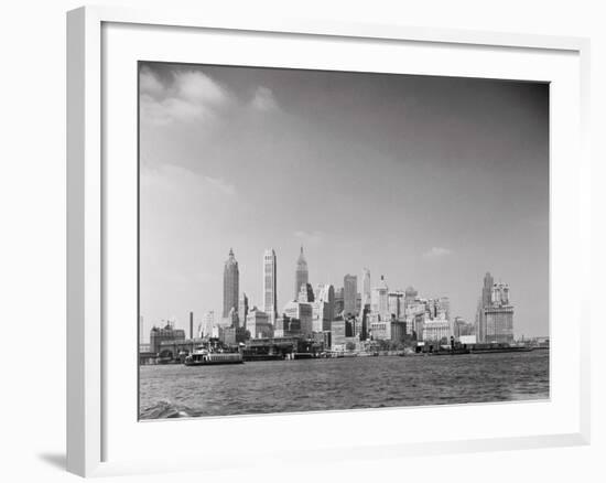 Manhattan across River-Philip Gendreau-Framed Photographic Print