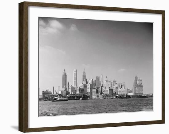 Manhattan across River-Philip Gendreau-Framed Photographic Print