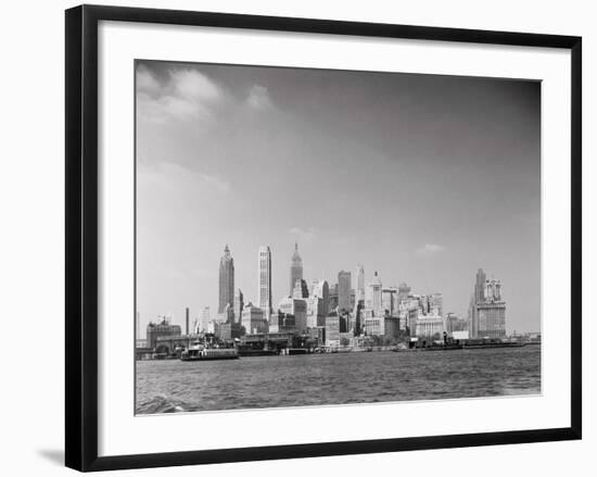 Manhattan across River-Philip Gendreau-Framed Photographic Print