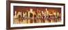 Manhattan al tramonto-Luigi Florio-Framed Giclee Print