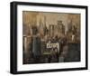 Manhattan and Black Structures-Marti Bofarull-Framed Giclee Print