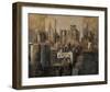 Manhattan and Black Structures-Marti Bofarull-Framed Giclee Print