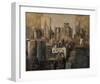 Manhattan and Black Structures-Marti Bofarull-Framed Giclee Print