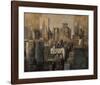 Manhattan and Black Structures-Marti Bofarull-Framed Giclee Print