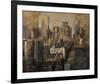 Manhattan and Black Structures-Marti Bofarull-Framed Giclee Print