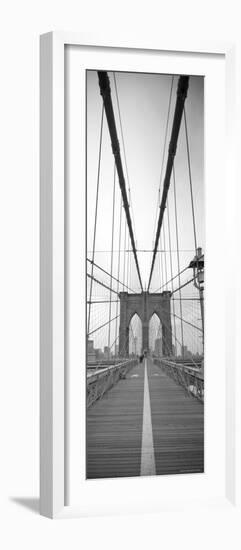 Manhattan and Brooklyn Bridge, New York City, USA-Alan Copson-Framed Premium Photographic Print