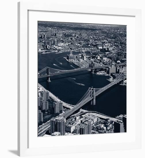 Manhattan and Brooklyn Bridge, New York-null-Framed Art Print