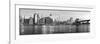 Manhattan and Brooklyn Bridge, NYC-Vadim Ratsenskiy-Framed Giclee Print