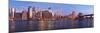 Manhattan and Brooklyn Bridge, NYC-Vadim Ratsenskiy-Mounted Giclee Print