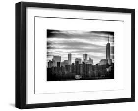 Manhattan and One World Trade Center at Sunset-Philippe Hugonnard-Framed Art Print