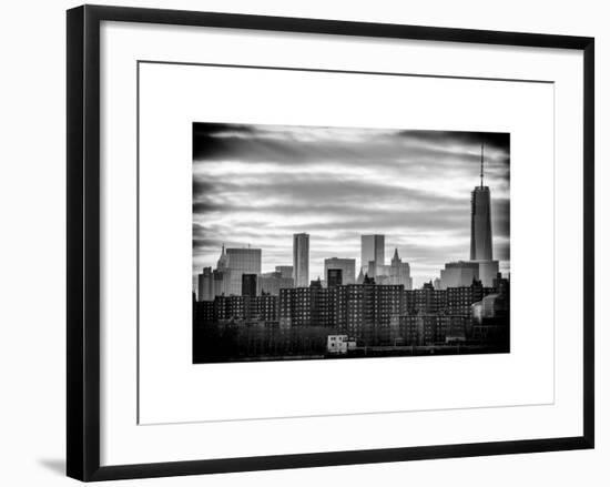 Manhattan and One World Trade Center at Sunset-Philippe Hugonnard-Framed Art Print