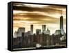 Manhattan and the One World Trade Center at Sunset-Philippe Hugonnard-Framed Stretched Canvas