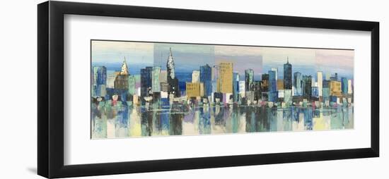 Manhattan Aqua-Luigi Florio-Framed Giclee Print