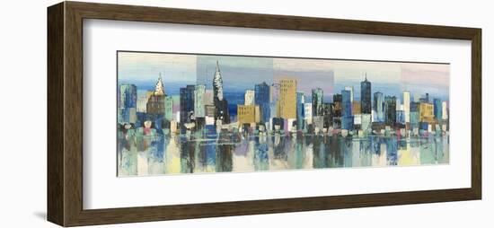 Manhattan Aqua-Luigi Florio-Framed Giclee Print