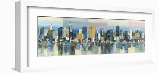 Manhattan Aqua-Luigi Florio-Framed Giclee Print