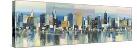 Manhattan Aqua-Luigi Florio-Stretched Canvas
