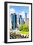 Manhattan Architecture III - In the Style of Oil Painting-Philippe Hugonnard-Framed Giclee Print