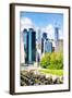 Manhattan Architecture III - In the Style of Oil Painting-Philippe Hugonnard-Framed Giclee Print