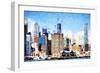 Manhattan Architecture IV - In the Style of Oil Painting-Philippe Hugonnard-Framed Premium Giclee Print
