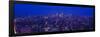 Manhattan at Dusk, NYC-Richard Berenholtz-Framed Art Print