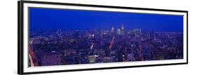 Manhattan at Dusk, NYC-Richard Berenholtz-Framed Art Print