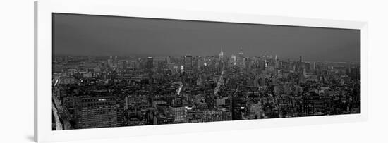 Manhattan at Dusk, NYC-Richard Berenholtz-Framed Art Print